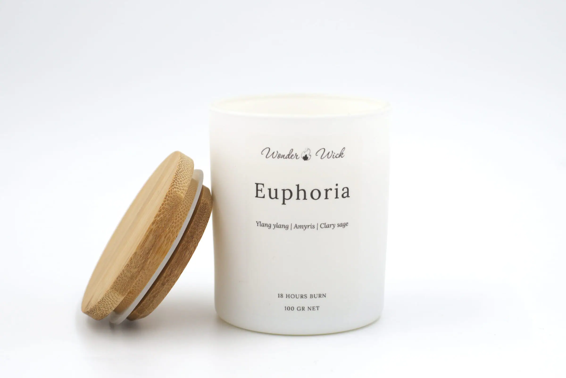 Euphoria candle by House of Gandha: Ylang ylang · Clary sage · Sandalwood
